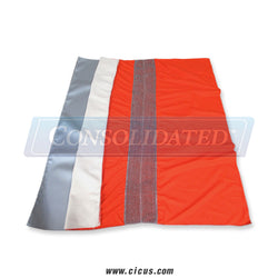 4007-100C – Coronet Wax Cloth 120" Wide Orange - Chicago Dryer Compatible