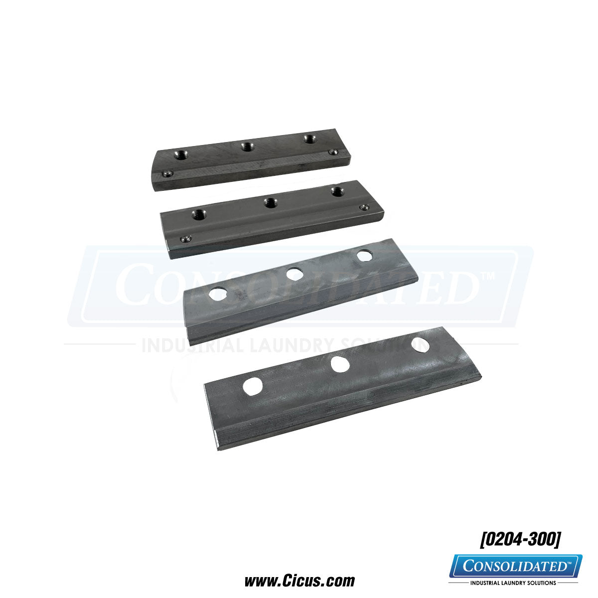 Chicago Dryer Plate Set,Transfer Clamp Jaw w/Screws [0204-300] - top view