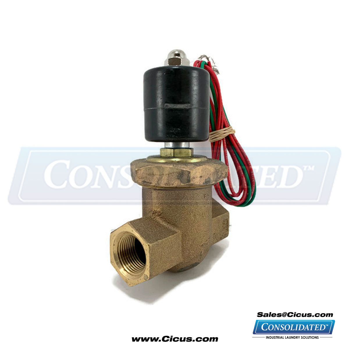 Milnor Compatible 3/4" Valve with Coil 240V 50/60Hz - 6-2110IS-240 [96P053A71]