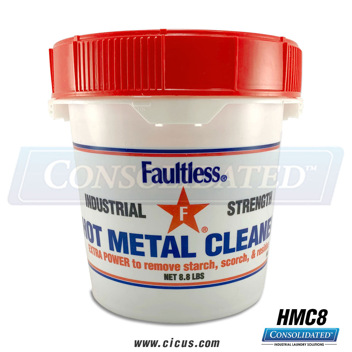Faultless Industrial Strength Hot Metal Cleaner - Cicus.com - Industrial Laundry Textiles and Supplies