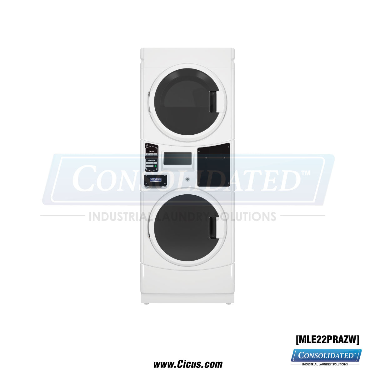 Maytag 60Hz Electric Washer/Dryer Combination Stack [MLE22PRAZW]