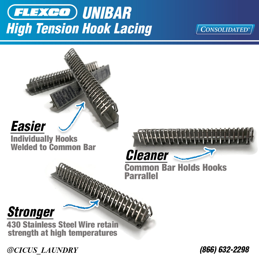 Flexco Unibar Lacing Options