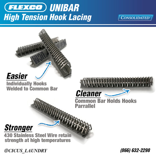 Flexco Unibar Lacing Options