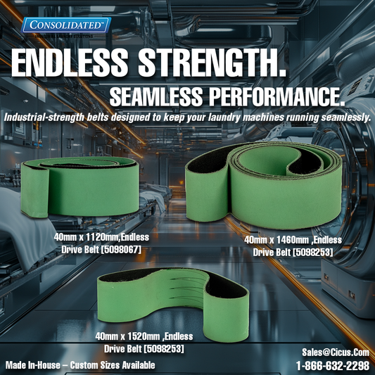 Endless Strength: Why Endless Drive Belts Are the Best Choice for Industrial Laundry Machines