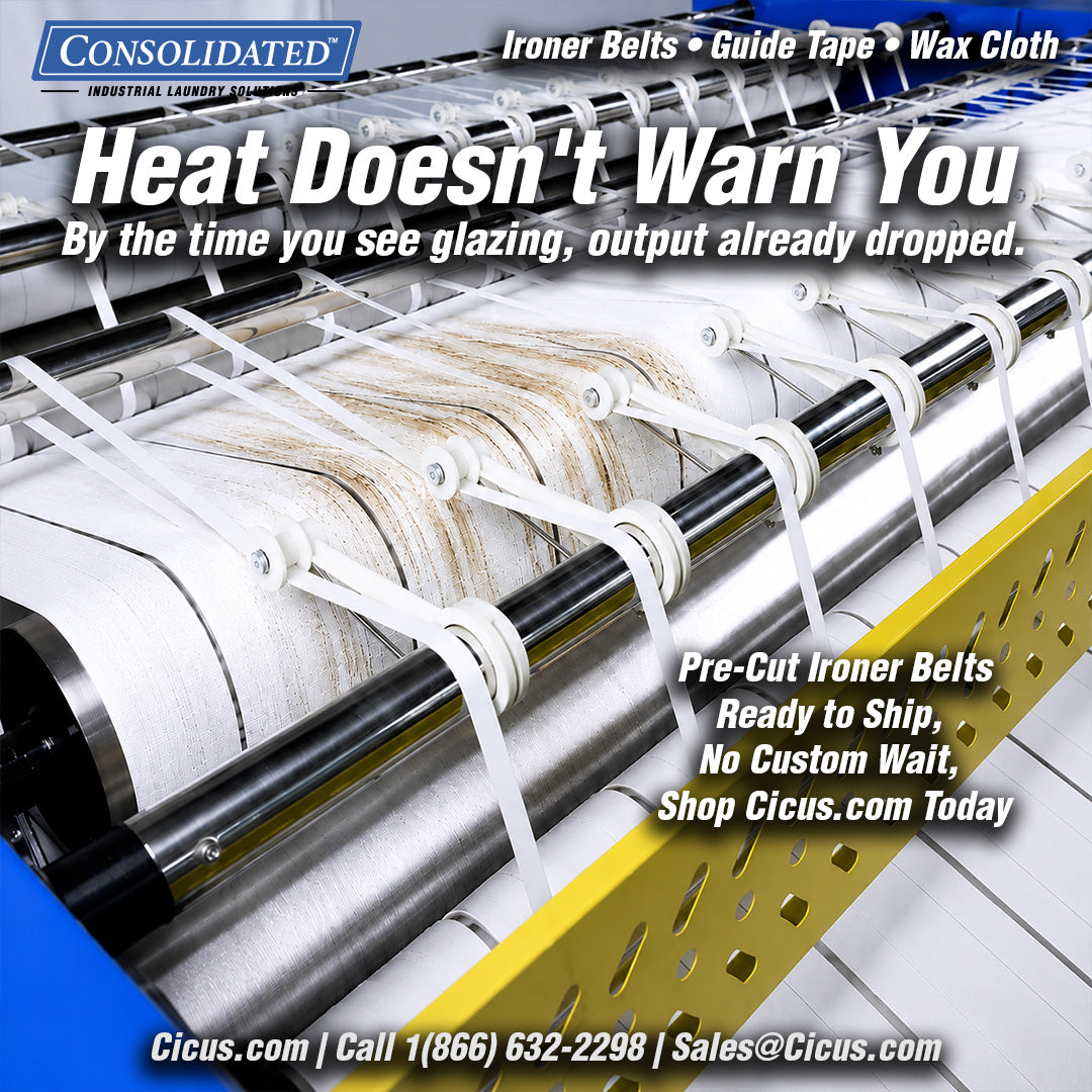 Why Ironer Belts Glaze in Summer Heat — And How to Spot It Before Output Drops