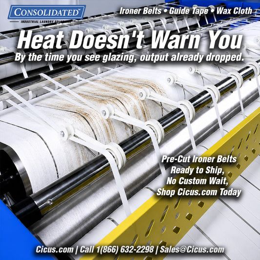 Why Ironer Belts Glaze in Summer Heat — And How to Spot It Before Output Drops