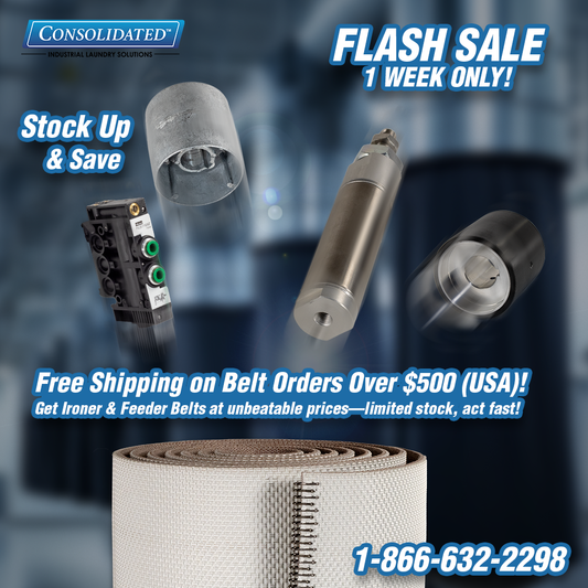 Flash Sale: Free Shipping on Ironer & Feeder Belts – 1 Week Only!