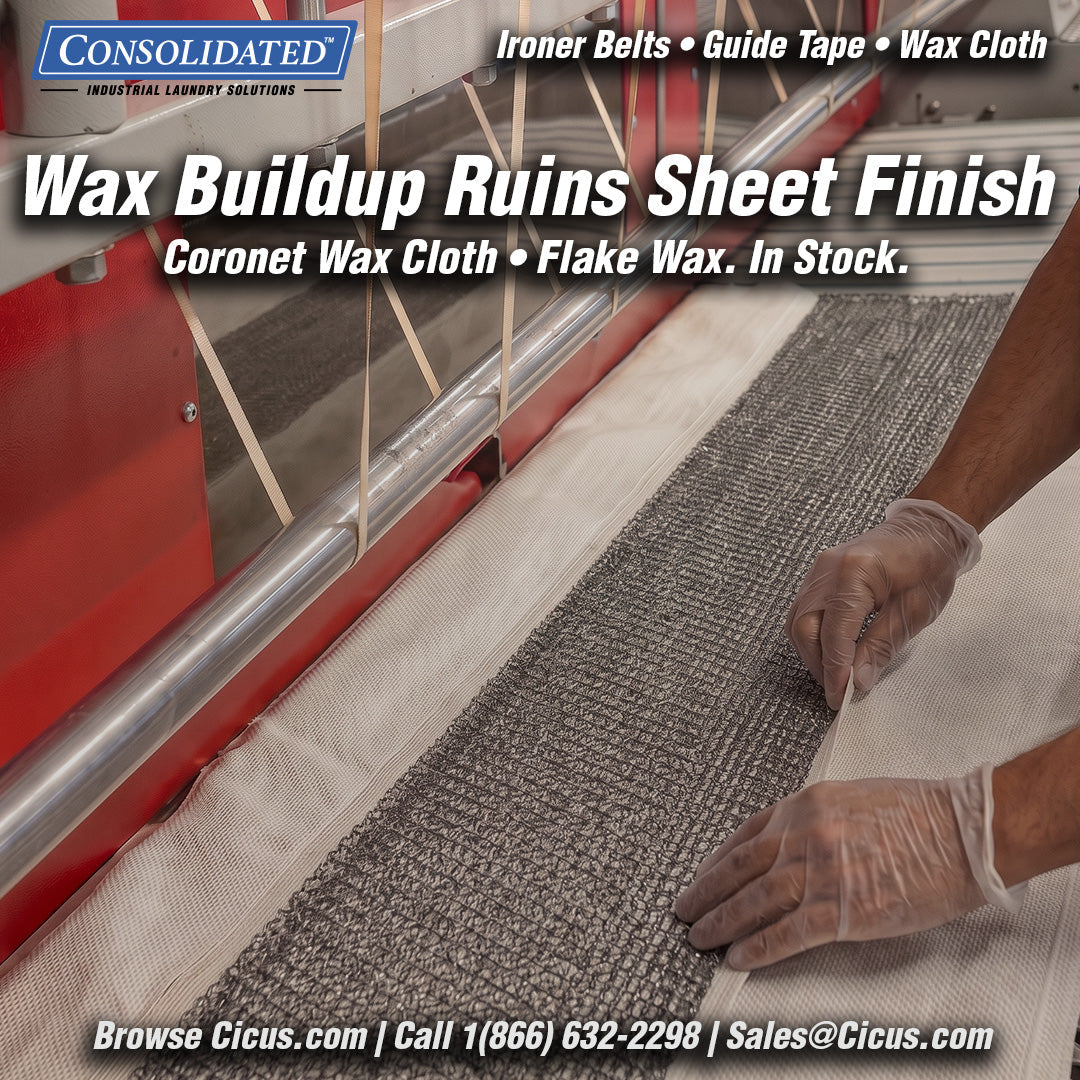 Wax Buildup on Ironer Feed Tables: What It Does and How to Fix It
