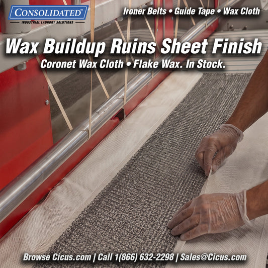 Wax Buildup on Ironer Feed Tables: What It Does and How to Fix It
