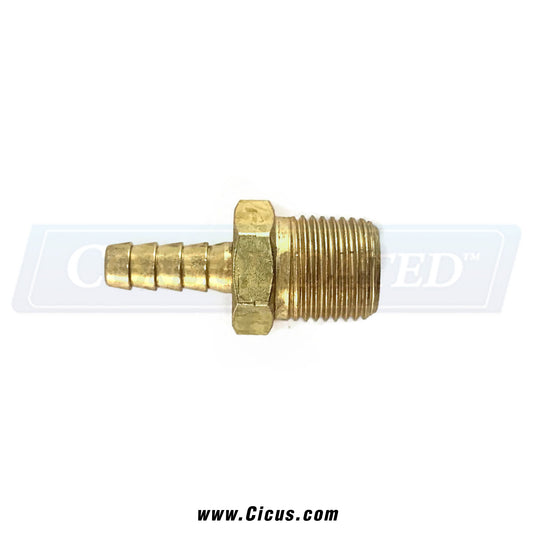 0205-775 – Chicago Dryer Barb Fitting, 1/8″ NPT x 1/8″ BAR
