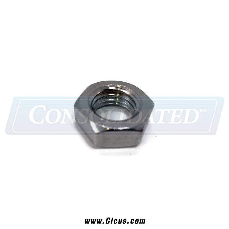 Milnor Hex Fin Jam Nut, 3/4-10 UNC2 SS 18-8 – 15G245