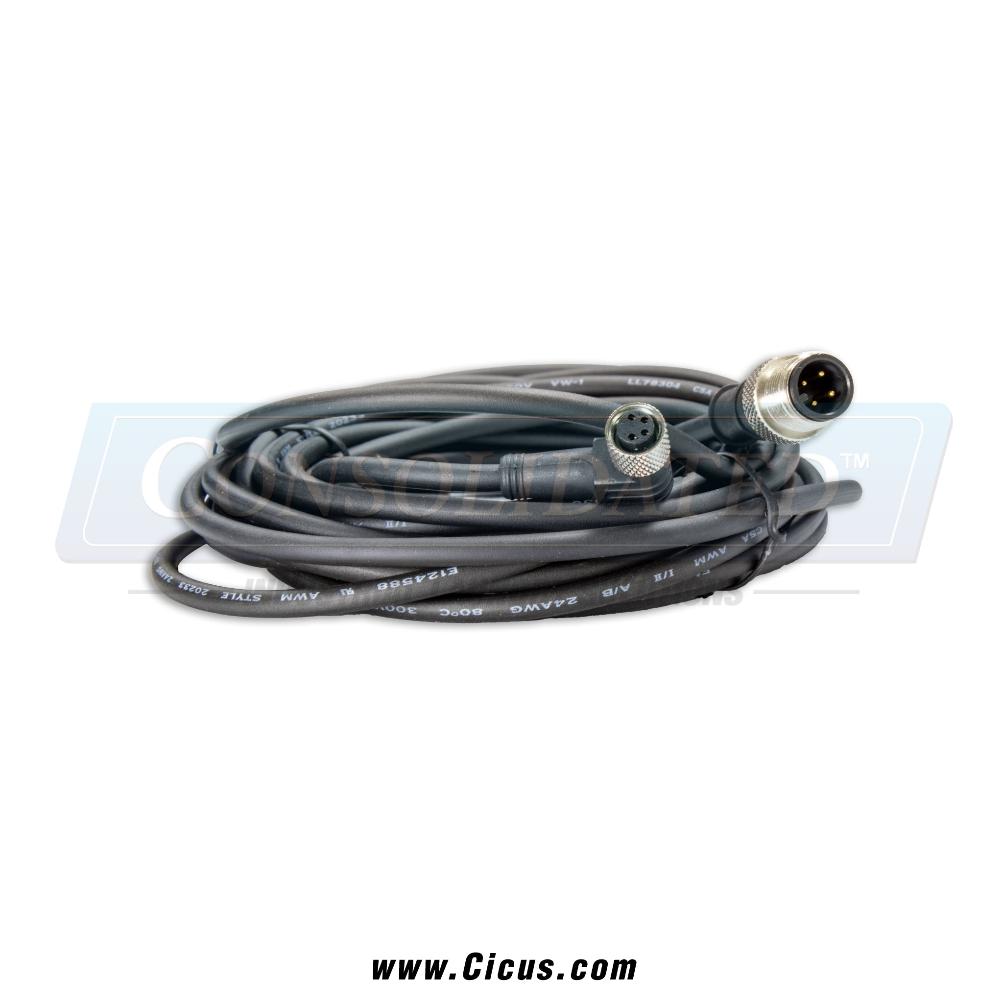Chicago Dryer Cable, M12, Male, M8, Female 9 [1607-361]