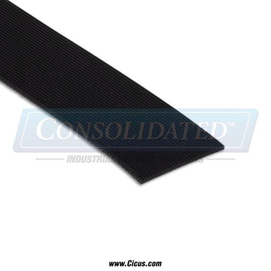 CIC-NSL2100 – Black Grooved Flatwork Ironer Belt Roll, 2″ Wide