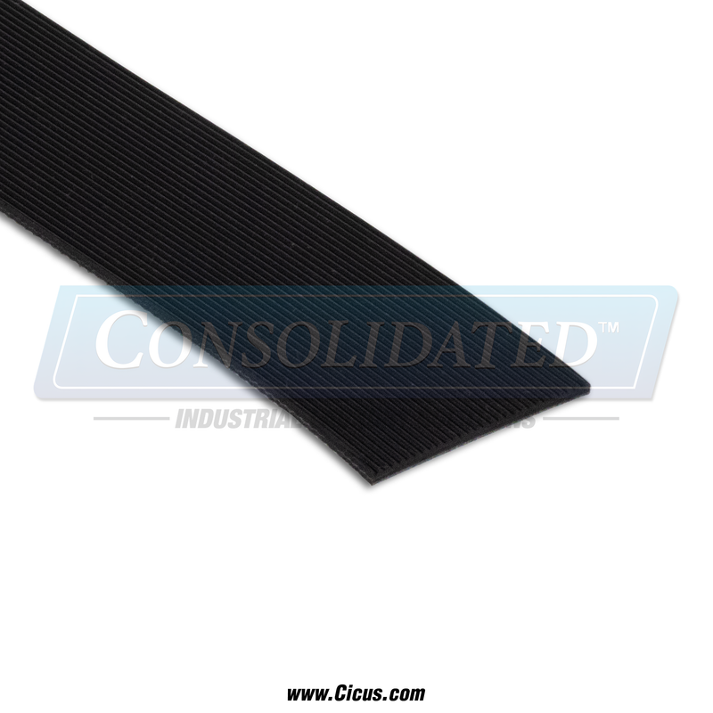 CIC-NSL2100 – Black Grooved Flatwork Ironer Belt Roll, 2″ Wide