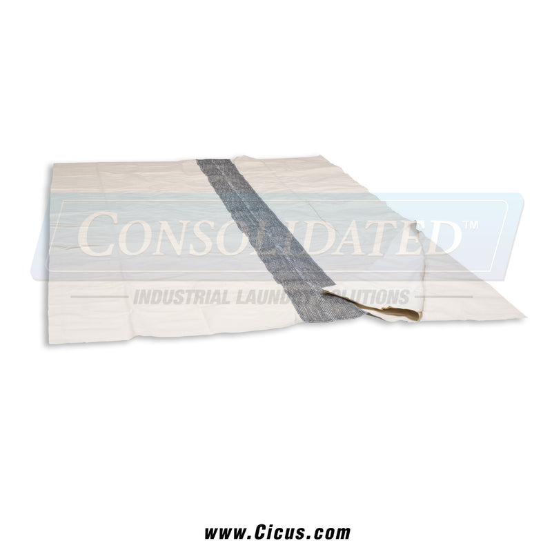 Coronet Ironer Wax Cloth with Mesh Strip, 72" x 120" – 440