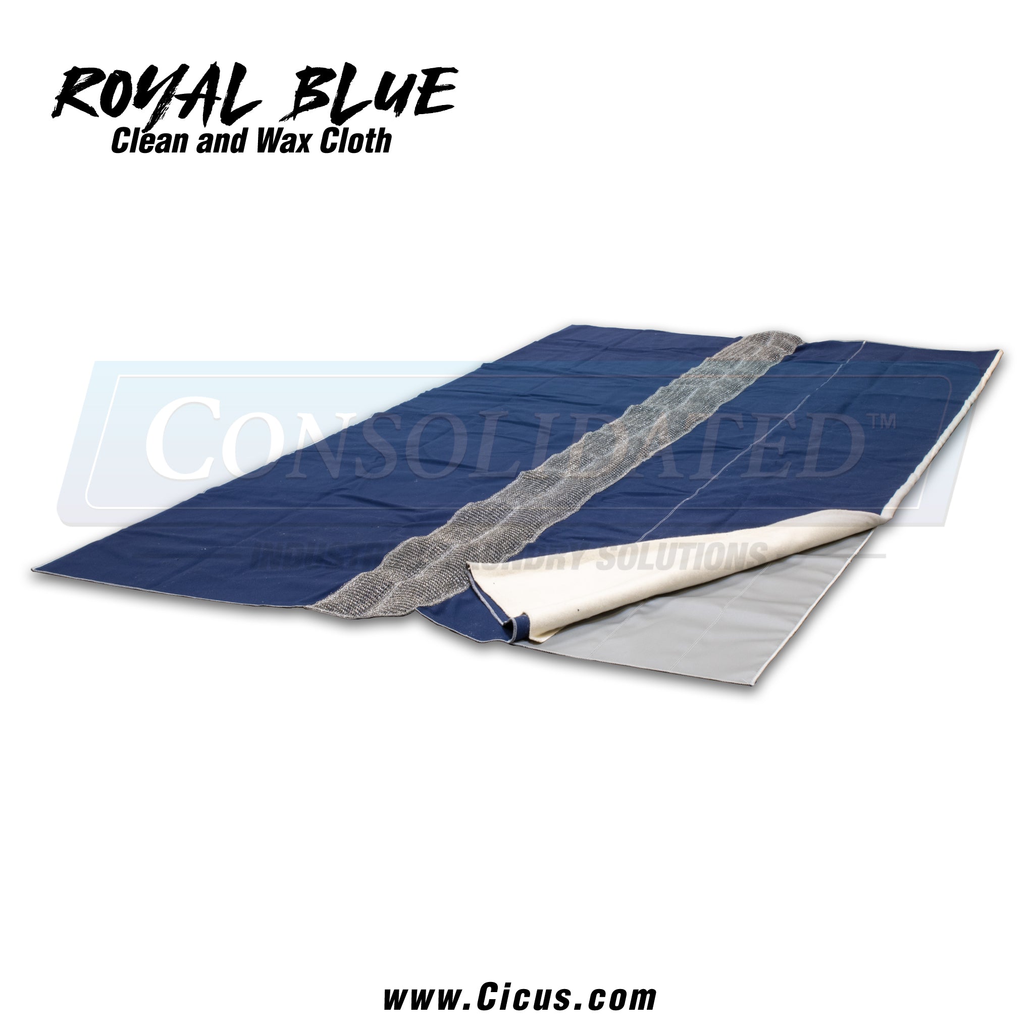 Ironer Wax and Clean Cloth - Royal Blue Mesh, Various Sizes