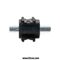 Side view of the Alliance Laundry Assy Idler Housing, part number 44107101, displaying the side profile and mounting features.