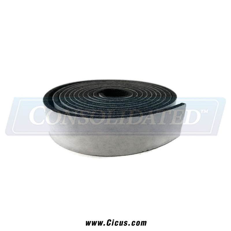 Milnor Neoprene Rubber Strip, 1/8″ × 1″ per Foot – 60A003B