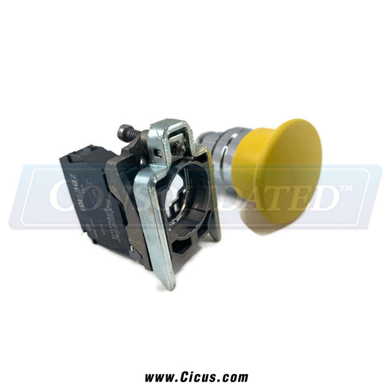 E-242-005 yellow switch with contact for Jensen compatible equipment control functions.
