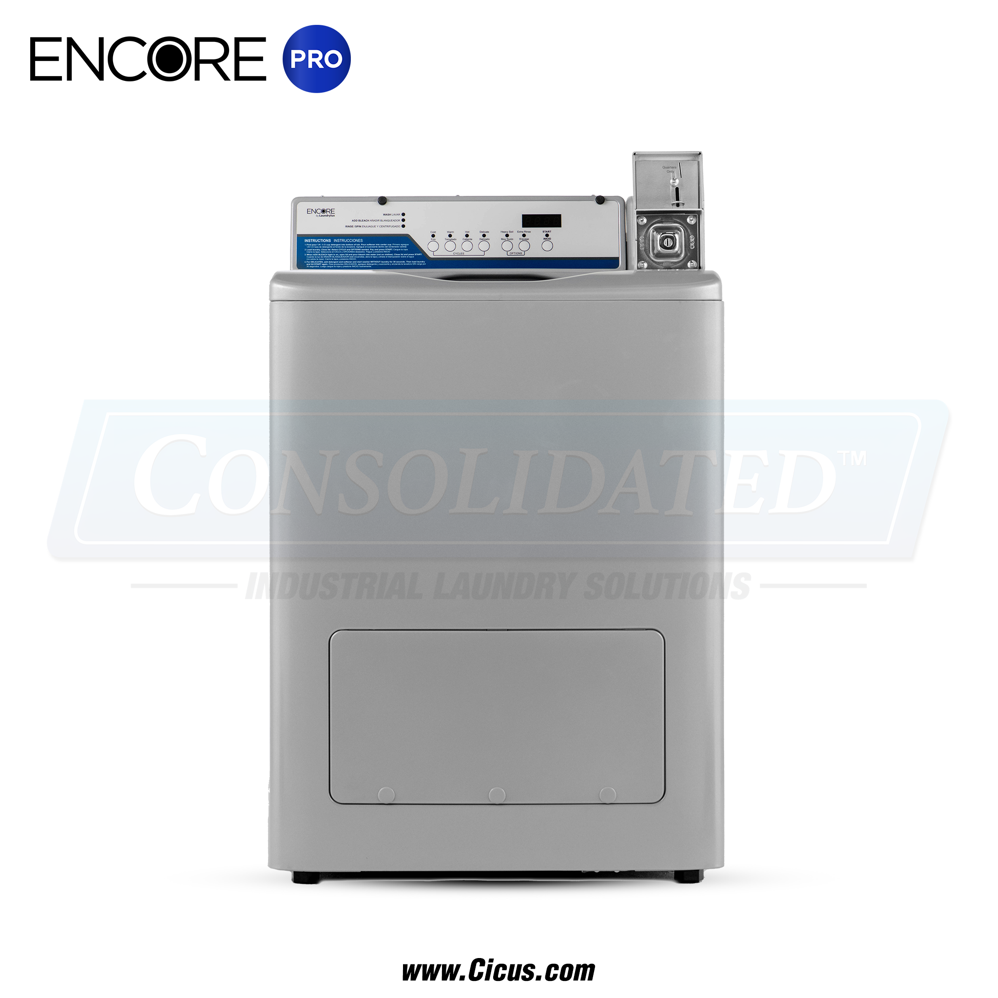 Encore Pro 18 lb Coin-Operated Top Load Washer