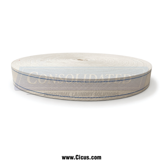 CIC Blueline Cotton Flatwork Ironer Belt Roll, 40mm x 100m - 13-15840