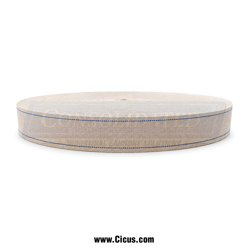 CIC Blueline cotton ironer belt roll, 2 inch width, SKU 13-15850-015056