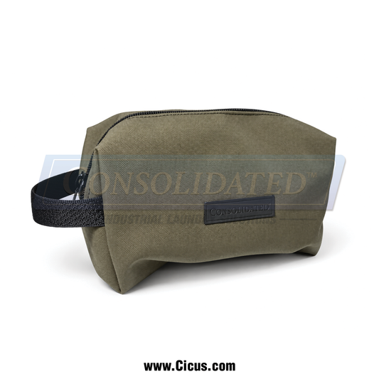 Consolidated Canvas Toiletry Bag, Olive