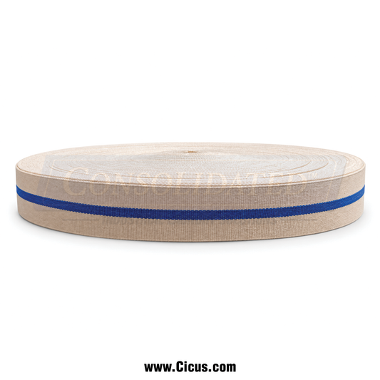 Blue Stripe Marker Cotton Flatwork Ironer Belt Roll, 2″ Wide – 13-15850-005-2