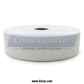 CIC Ultra Plus polyester ironer belt roll, 4 inch wide white needle felt wound on a cardboard core