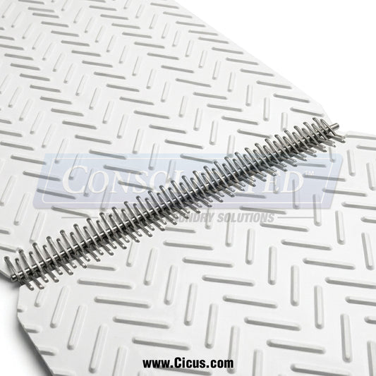 CIC Conveyor Belt, Chevron Top White – PVC