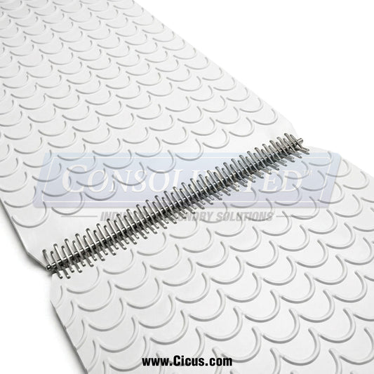 CIC Conveyor Belt, Crescent Top White – PVC