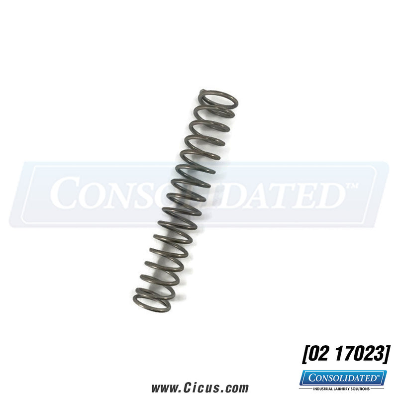 Milnor Spring, SS Dump, 1.5" OD, 8 FL, 2" – 02-17023