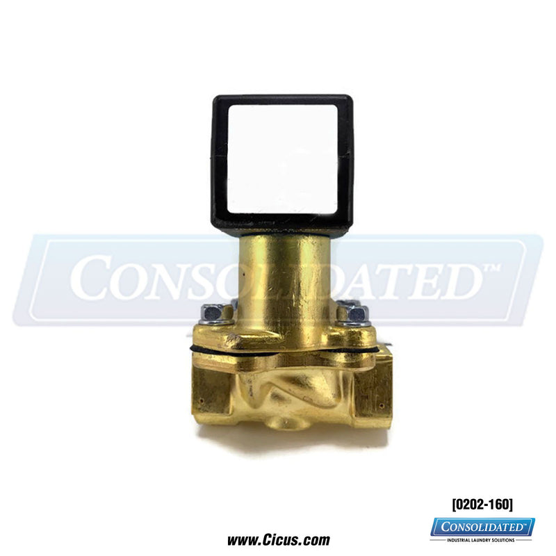 Chicago Dryer 2-Way Air Valve, 1/2″ 24VAC Assembly – 0202-160
