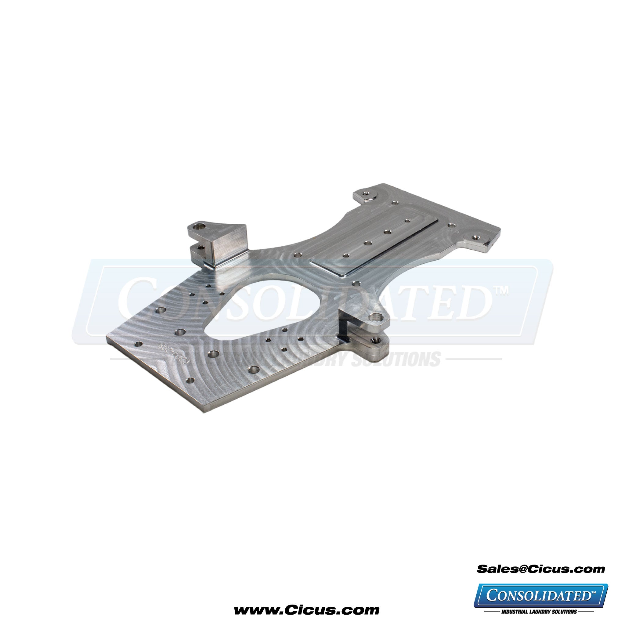 CICUS Index Clamp Center Plate For Chicago Dryer King Edge [0204-298C] - Front View