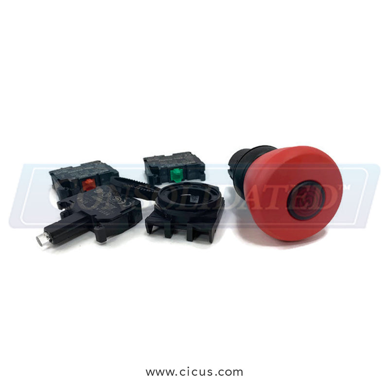 GA Braun E-Stop Switch, 120V Illuminated – 022500110