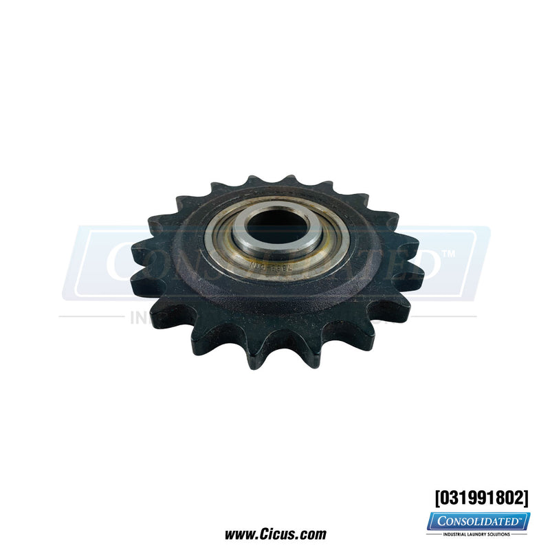GA Braun Idler Sprocket, 5/8″ Ball Bearing 18T 40BB18H – 031991802