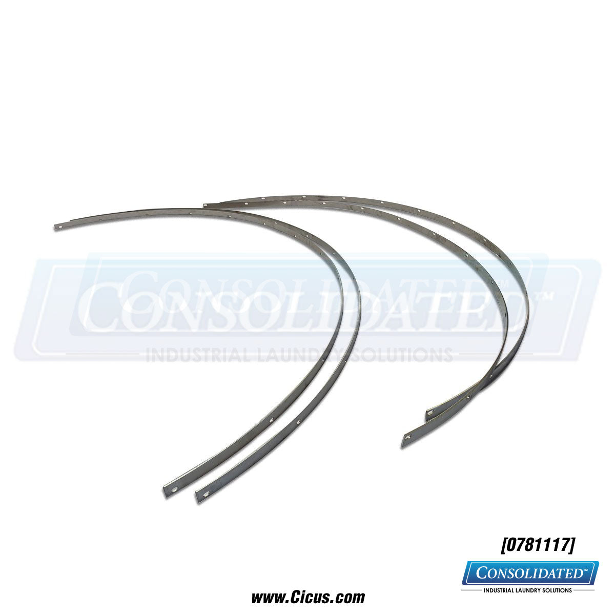 Milnor 7272 Cyl Seal Retainer Strip [07 81117] - Side View