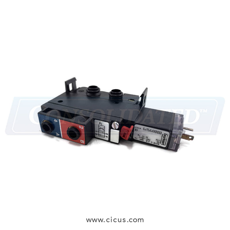 Burkert Pneumatic Valve, 4/2-Way 24V 5/32″ NBR 6mm – 089929F