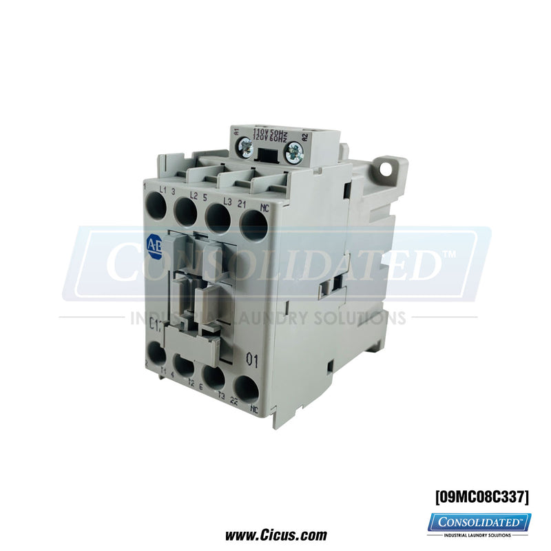 Milnor MCS Contactor, 16A 3P NR 120V – 09MC08C337
