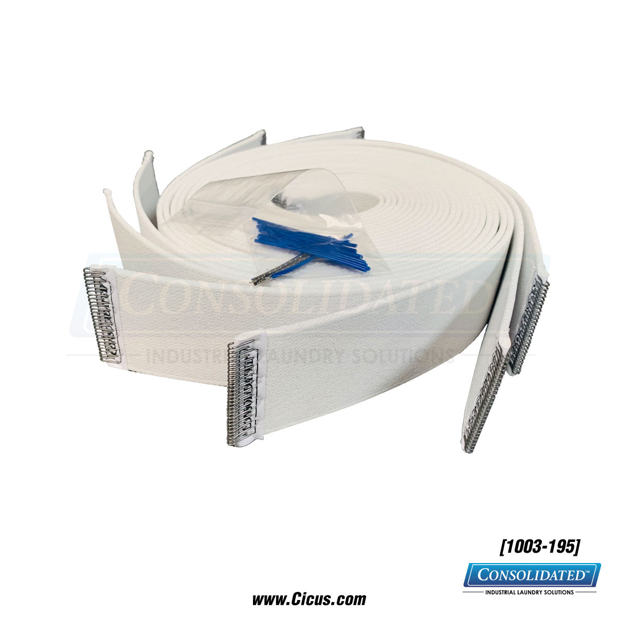 Cicus Elastic Ribbon 2" x 43" W/Pin - Chicago Dryer  Compatible [1003-195] - Front View