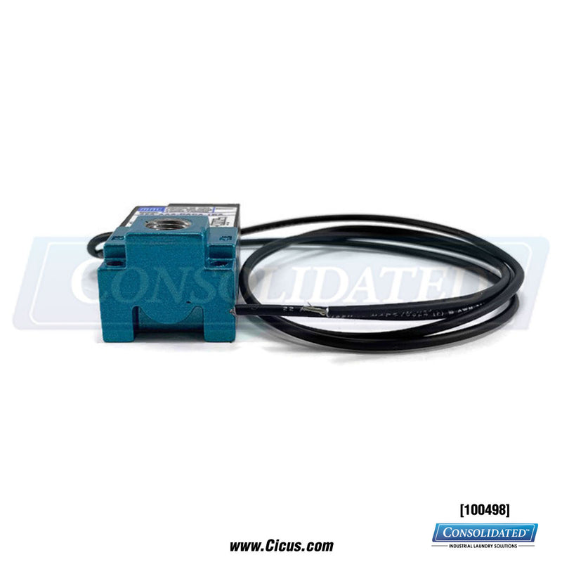 American Dryer Company (ADC) 3 Way Valve 24VAC | MAC 35A-AAA-DACA-1BA [100498] - Back View