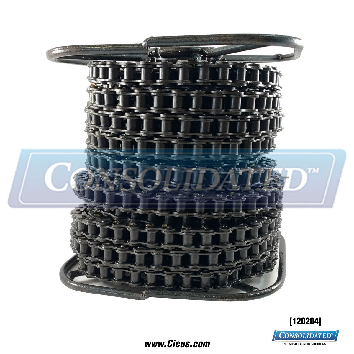 40 Riv 10ft Roller Chain [120204] - Front View
