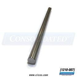 Chicago Dryer Shaft 1-1/4" OD x 27L" w/Full Kway [1210-007]