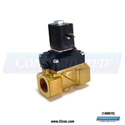 Burkert 2/2-Way 1/2 Inch Solenoid Valve N/C 24VDC - Type 6211 [140867S] - Side View