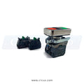 Chicago Dryer Start / Stop Assembly 1 N/C 3 N/O - Illuminated Green / Red (1411-008)