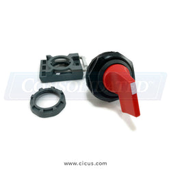 Chicago Dryer Selector Switch Knob 3 Position - Red [1414-410-01]