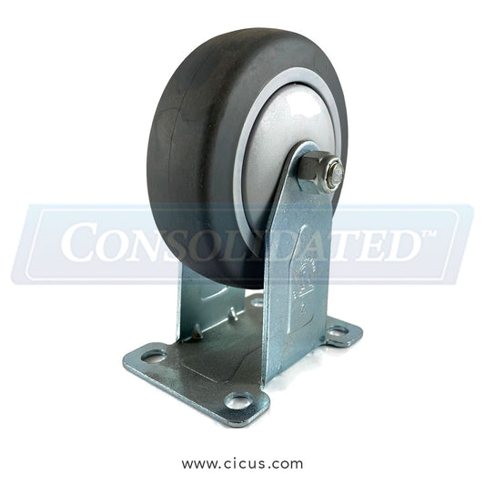 CIC Rigid Caster, 4" Light/Medium Duty – 14TP40GI4406YY