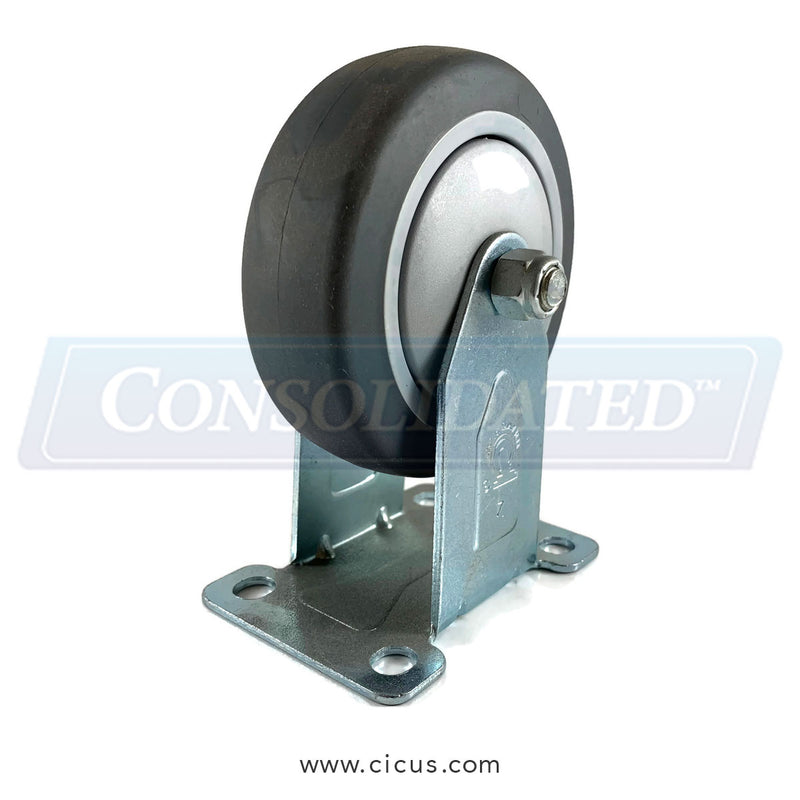 CIC Rigid Caster, 4" Light/Medium Duty – 14TP40GI4406YY