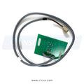 195255 stainless steel coder plate for Continental Girbau laundry equipment coding functions. - full view underside