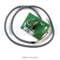 195255 stainless steel coder plate for Continental Girbau laundry equipment coding functions. - top view